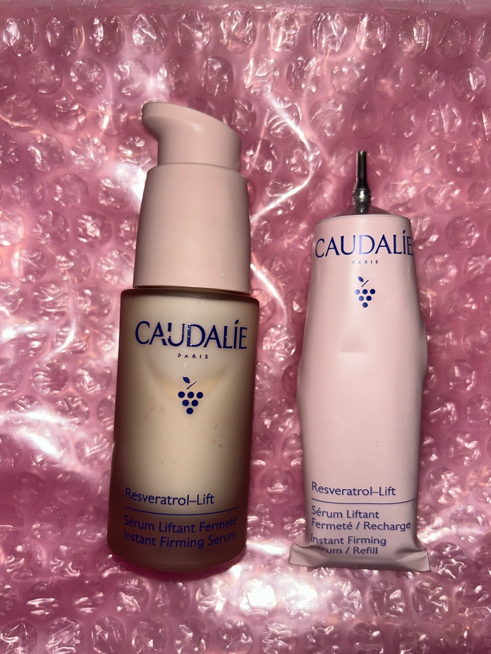 Caudalie Resveratrol-Lift Instant Firming Serum Set Full Bottle & Refill Bundle - Picture 1 of 5